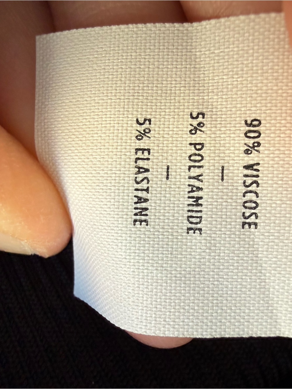 GOLDSIGN Black One-Shoulder Ribbed Tank Top - Picture 4 of 4